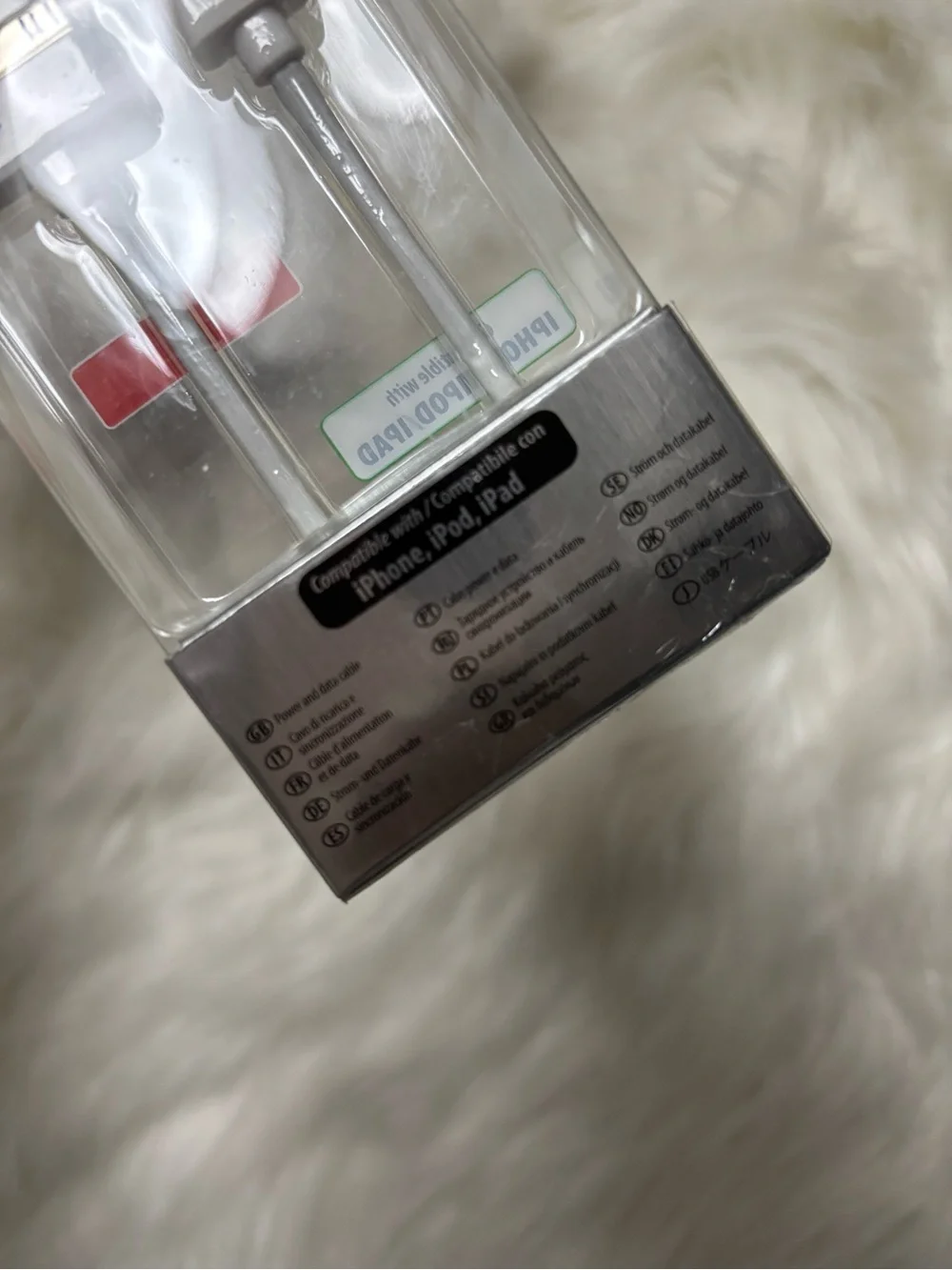 Pur White 30-Pin Charge & Sync Data Cable for Apple Devices